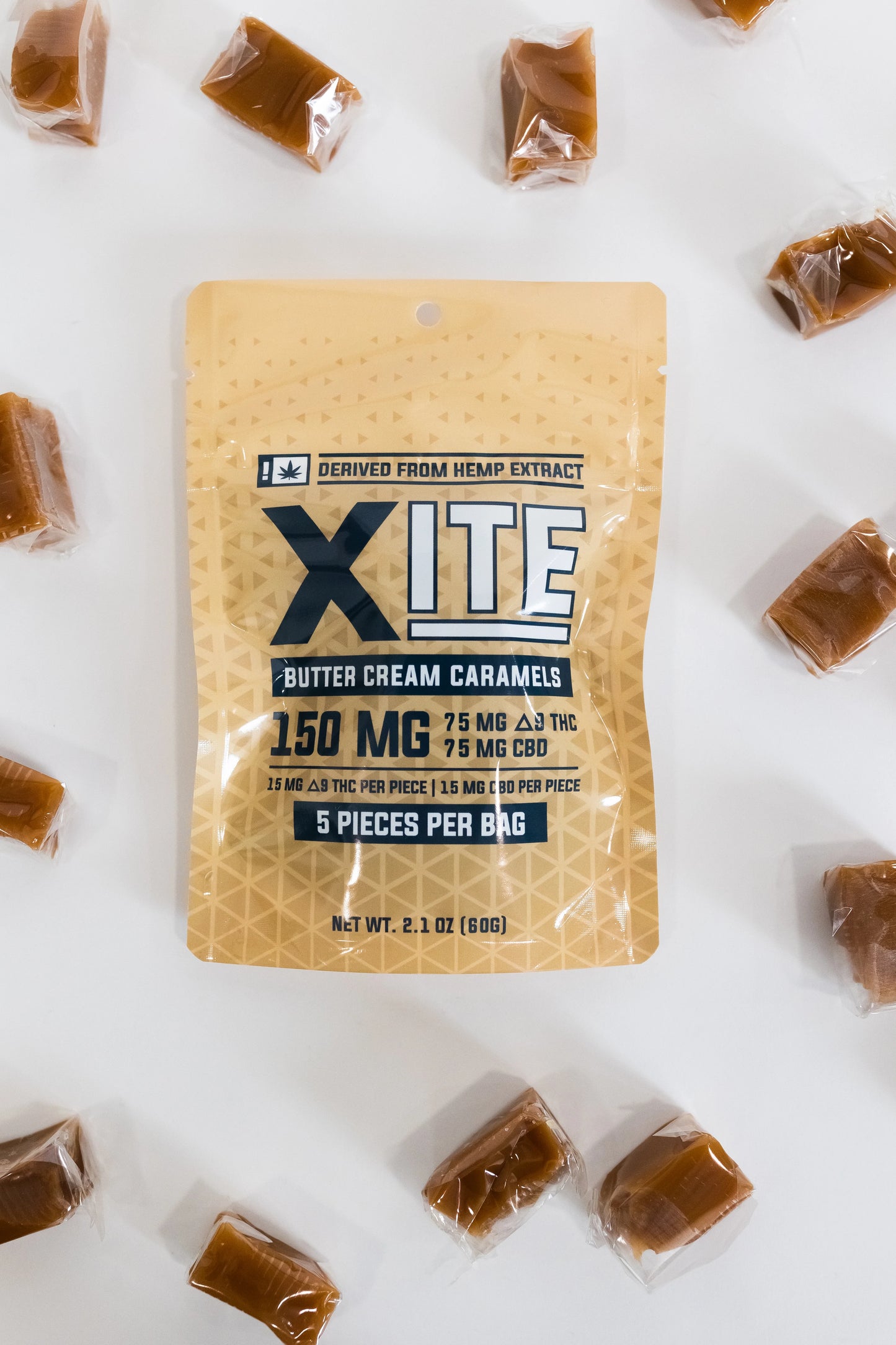 Delta 9 THC Butter Cream Caramels 5 pcs