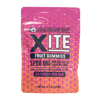 Delta 9 XITE THC Fruit Gummies