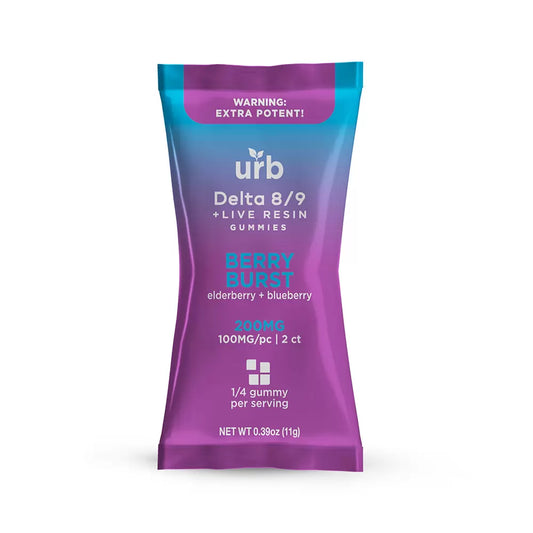 D8/D9 THC Gummies 200MG – Berry Burst