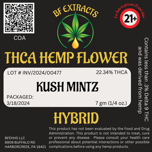 THCA Hemp Flower - Kush Mintz