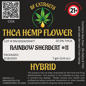 Open image in slideshow, THCA Hemp Flower - Rainbow Sherbert #11
