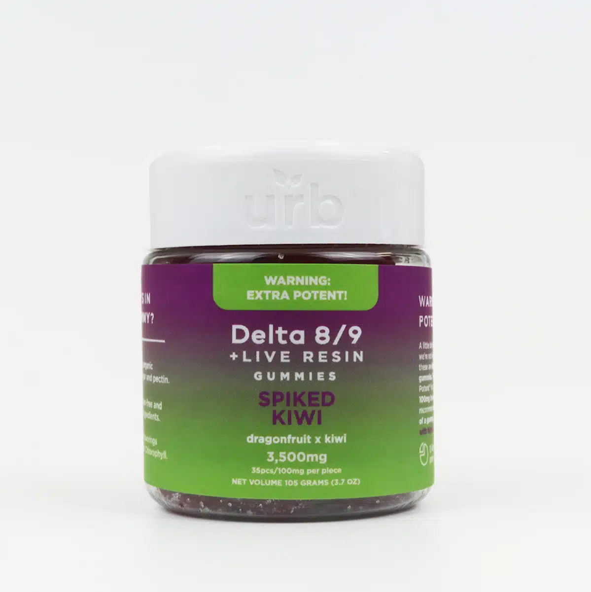 URB D8/D9 Gummies 3500MG – Spiked Kiwi
