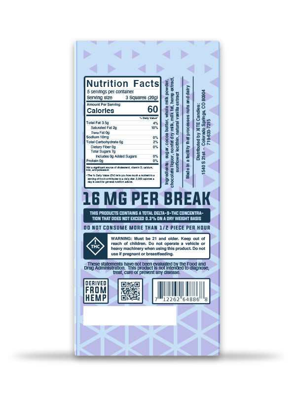 Delta 9 MILK CHOCOLATE BAR